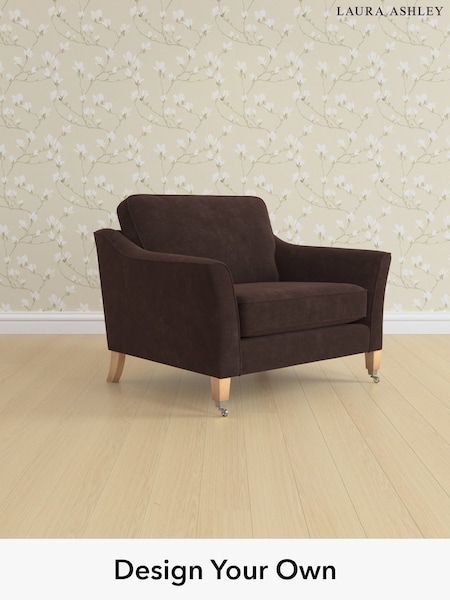 Alwyn Velvet/Chocolate Brown Marford By Laura Ashley (H40123) | £850