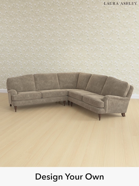 Alwyn Velvet/Truffle Natural Lynden By Laura Ashley (H40130) | £2,750