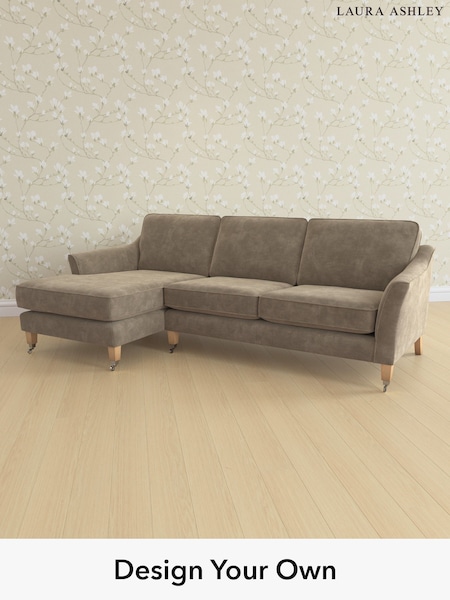 Alwyn Velvet/Truffle Natural Marford By Laura Ashley (H40132) | £2,050