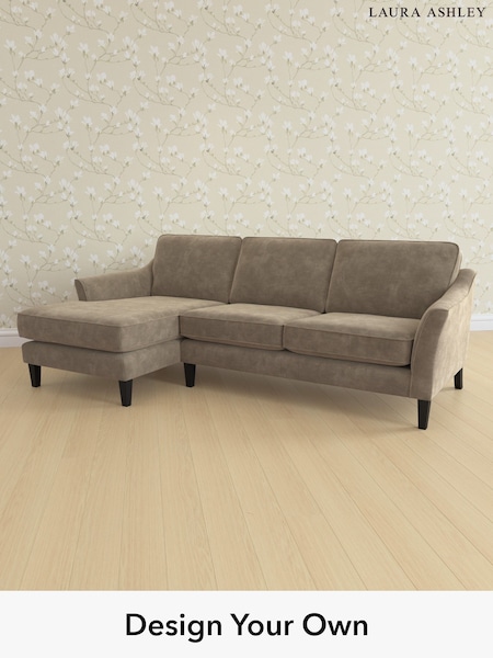 Alwyn Velvet/Truffle Natural Marford By Laura Ashley (H40132) | £2,050