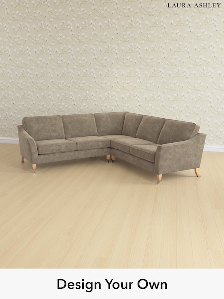 Alwyn Velvet/Truffle Natural Marford By Laura Ashley (H40132) | £2,500