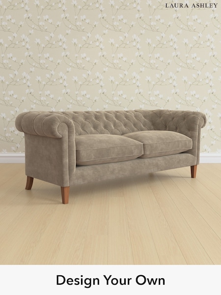 Alwyn Velvet/Truffle Natural Penarth By Laura Ashley (H40155) | £1,725