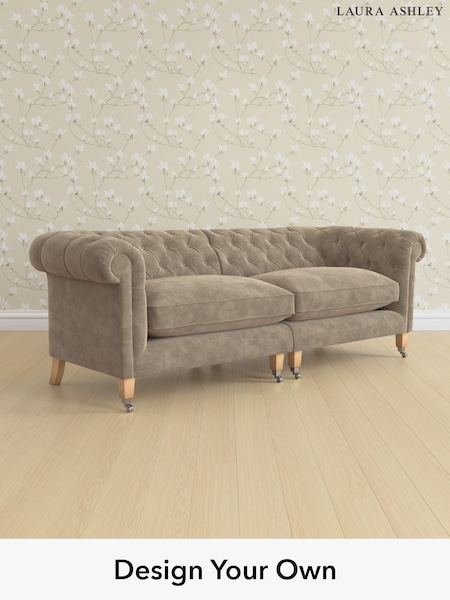 Alwyn Velvet/Truffle Natural Penarth By Laura Ashley (H40155) | £1,950