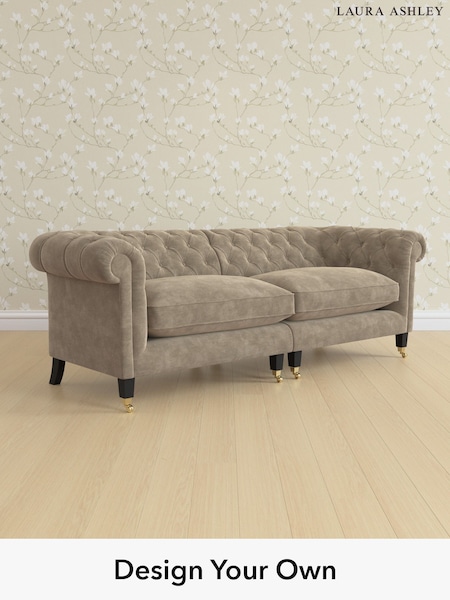 Alwyn Velvet/Truffle Natural Penarth By Laura Ashley (H40155) | £1,950