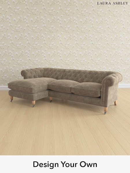 Alwyn Velvet/Truffle Natural Penarth By Laura Ashley (H40155) | £2,575