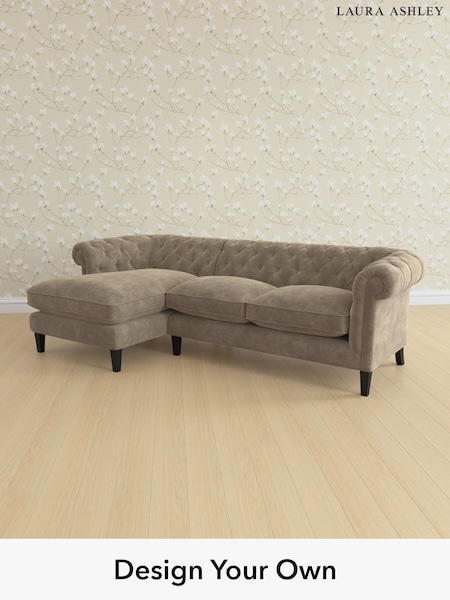 Alwyn Velvet/Truffle Natural Penarth By Laura Ashley (H40155) | £2,575