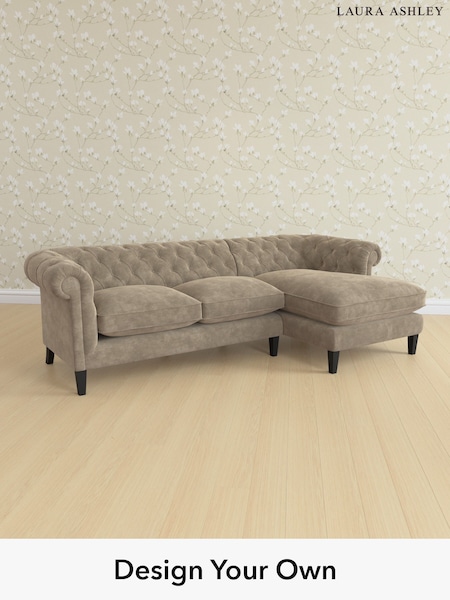 Alwyn Velvet/Truffle Natural Penarth By Laura Ashley (H40155) | £2,575