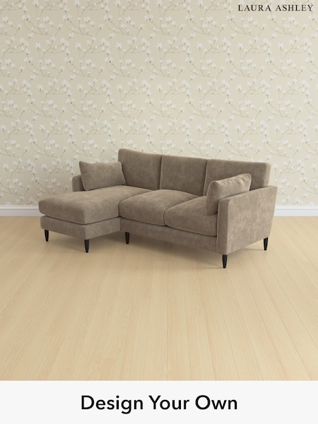 Alwyn Velvet/Truffle Natural Radcliffe By Laura Ashley (H40156) | £2,475