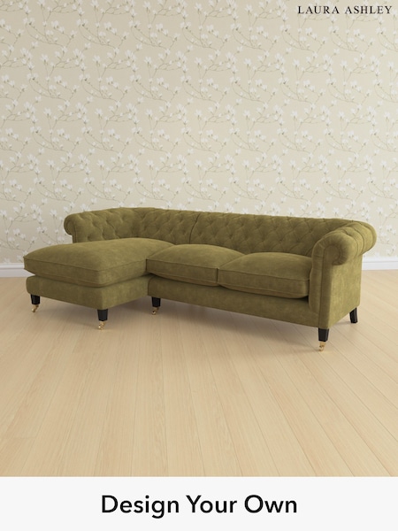 Alwyn Velvet/Olive Green Penarth By Laura Ashley (H40159) | £2,575