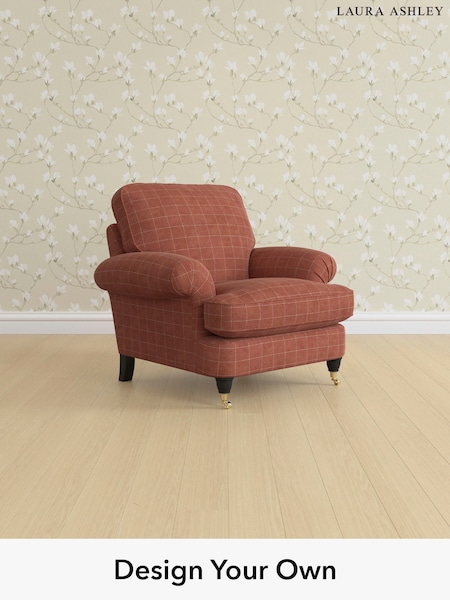 Carolyn Check/Terracotta Orange Beaumaris By Laura Ashley (H40274) | £950