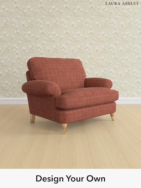 Carolyn Check/Terracotta Orange Beaumaris By Laura Ashley (H40274) | £1,100