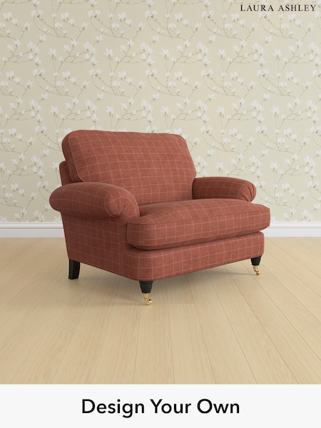 Carolyn Check/Terracotta Orange Beaumaris By Laura Ashley (H40274) | £1,100