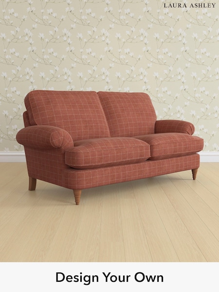 Carolyn Check/Terracotta Orange Beaumaris By Laura Ashley (H40274) | £1,400