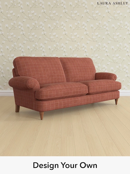 Carolyn Check/Terracotta Orange Beaumaris By Laura Ashley (H40274) | £1,500