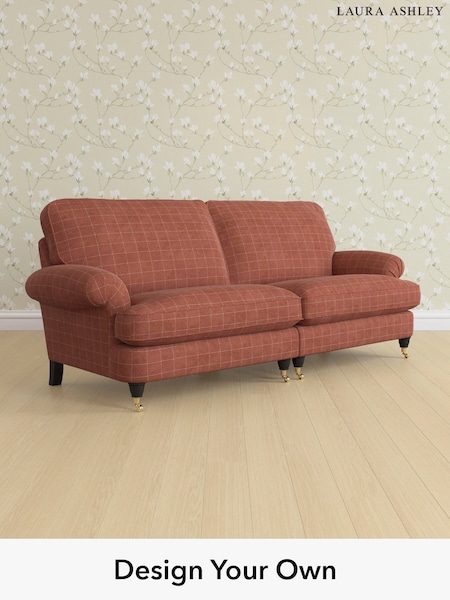 Carolyn Check/Terracotta Orange Beaumaris By Laura Ashley (H40274) | £1,600