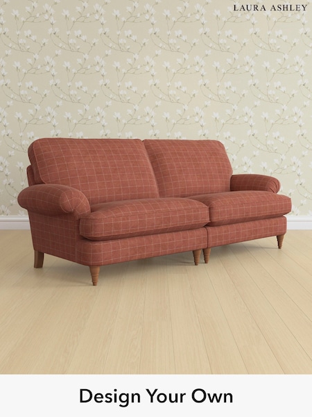 Carolyn Check/Terracotta Orange Beaumaris By Laura Ashley (H40274) | £1,600