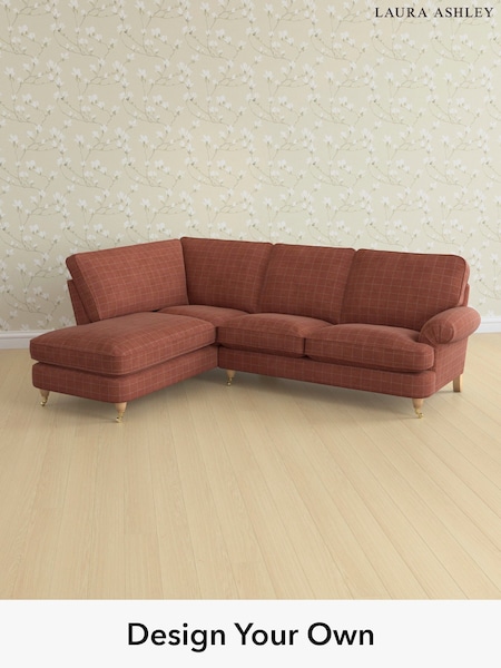 Carolyn Check/Terracotta Orange Beaumaris By Laura Ashley (H40274) | £2,450