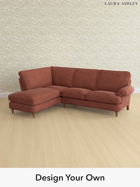Carolyn Check/Terracotta Orange Beaumaris By Laura Ashley (H40274) | £2,450