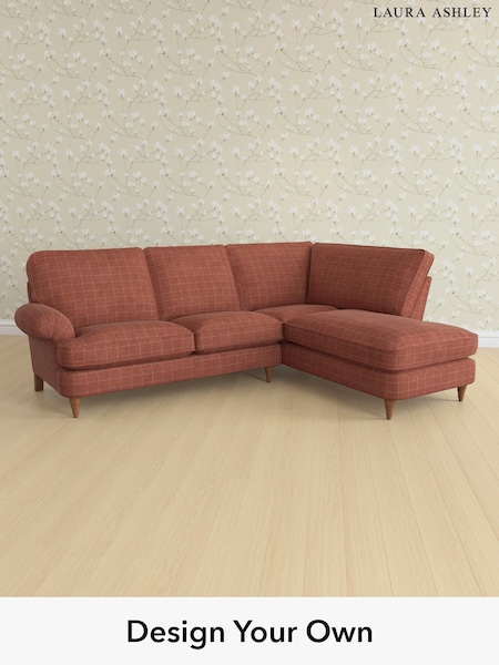 Carolyn Check/Terracotta Orange Beaumaris By Laura Ashley (H40274) | £2,450