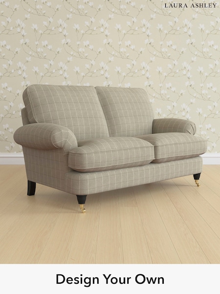 Carolyn Check/Hazelnut Natural Beaumaris By Laura Ashley (H40276) | £1,300