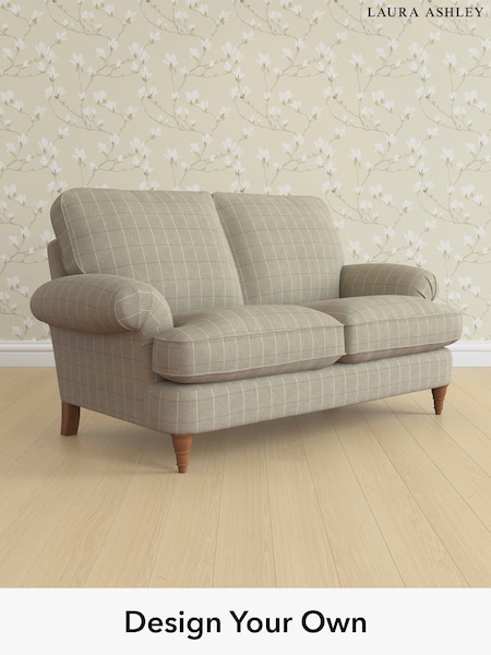 Carolyn Check/Hazelnut Natural Beaumaris By Laura Ashley (H40276) | £1,300