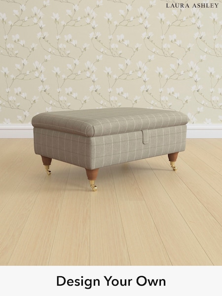 Carolyn Check/Hazelnut Natural Beverley By Laura Ashley (H40277) | £575
