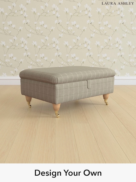Carolyn Check/Hazelnut Natural Beverley By Laura Ashley (H40277) | £575