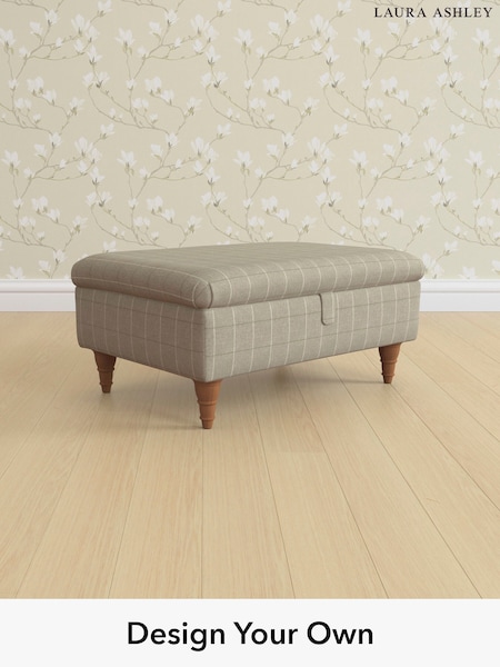 Carolyn Check/Hazelnut Natural Beverley By Laura Ashley (H40277) | £575