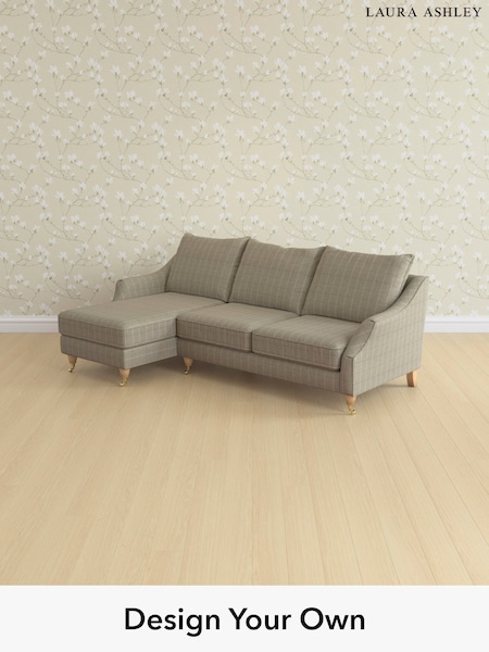 Carolyn Check/Hazelnut Natural Beverley By Laura Ashley (H40277) | £2,275