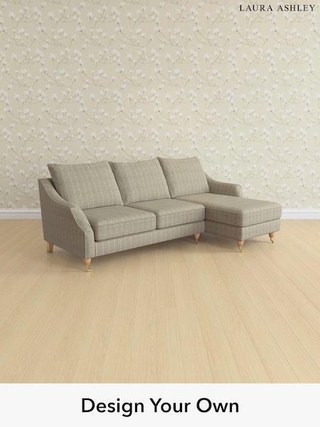 Carolyn Check/Hazelnut Natural Beverley By Laura Ashley (H40277) | £2,275