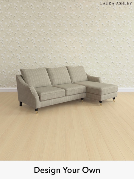 Carolyn Check/Hazelnut Natural Beverley By Laura Ashley (H40277) | £2,275
