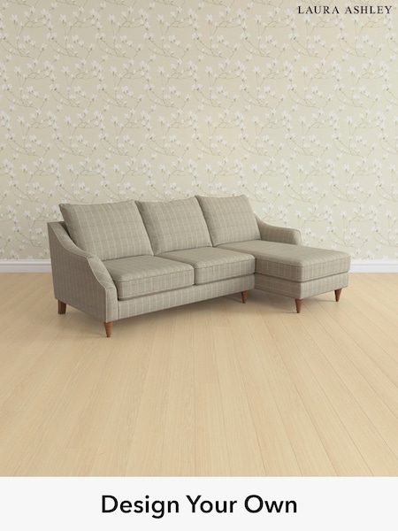 Carolyn Check/Hazelnut Natural Beverley By Laura Ashley (H40277) | £2,275