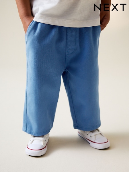 Blue Pull On Wide Trousers (3mths-7yrs) (H40282) | £10 - £12