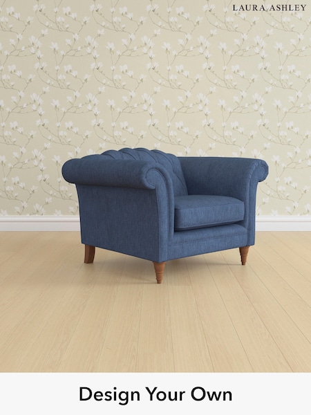 Bainton/Midnight Navy Gloucester Button Back By Laura Ashley (H40290) | £900