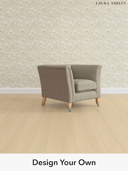 Carolyn Check/Hazelnut Natural Chatsworth By Laura Ashley (H40321) | £950