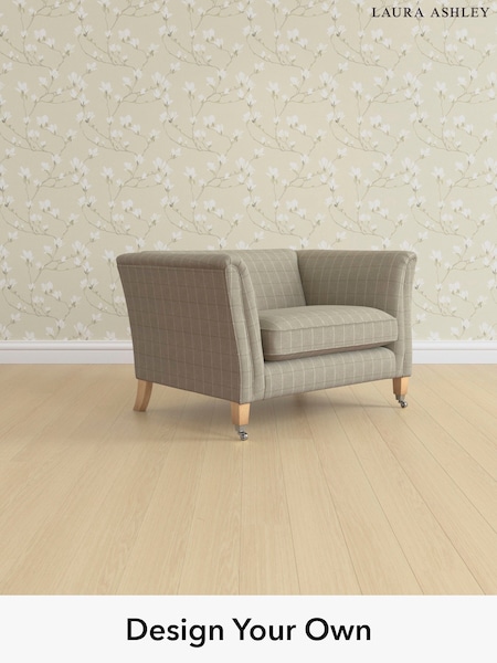 Carolyn Check/Hazelnut Natural Chatsworth By Laura Ashley (H40321) | £1,050
