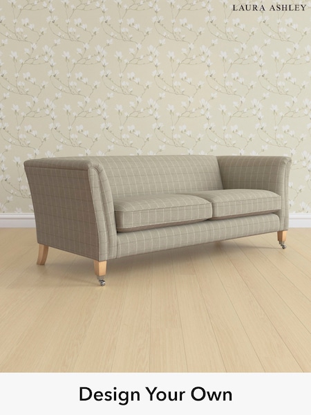 Carolyn Check/Hazelnut Natural Chatsworth By Laura Ashley (H40321) | £1,450