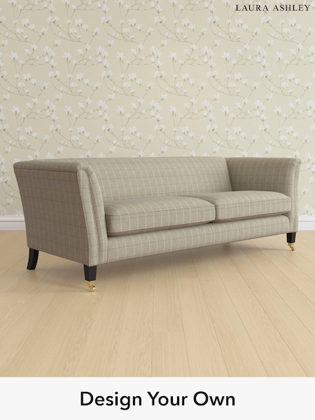 Carolyn Check/Hazelnut Natural Chatsworth By Laura Ashley (H40321) | £1,550