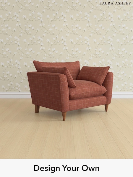 Carolyn Check/Terracotta Orange Casterton By Laura Ashley (H40322) | £1,050