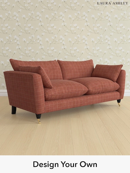 Carolyn Check/Terracotta Orange Casterton By Laura Ashley (H40322) | £1,500