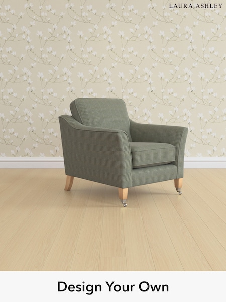 Birchgrove Check/Olive Green Marford By Laura Ashley (H40330) | £875