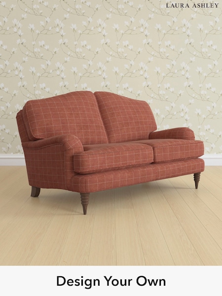 Carolyn Check/Terracotta Orange Lynden By Laura Ashley (H40332) | £1,250