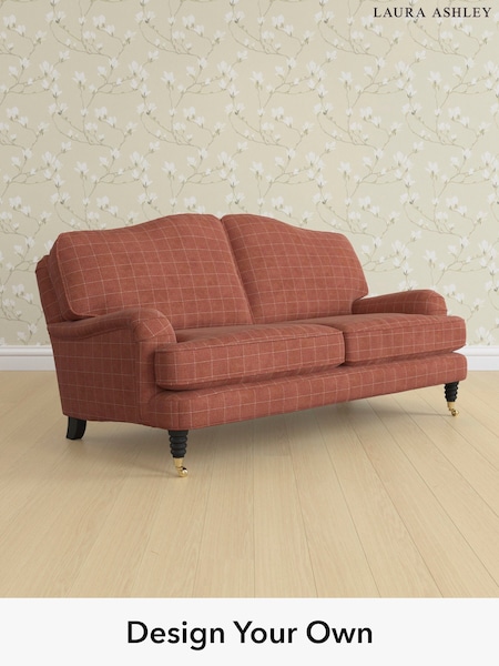 Carolyn Check/Terracotta Orange Lynden By Laura Ashley (H40332) | £1,350