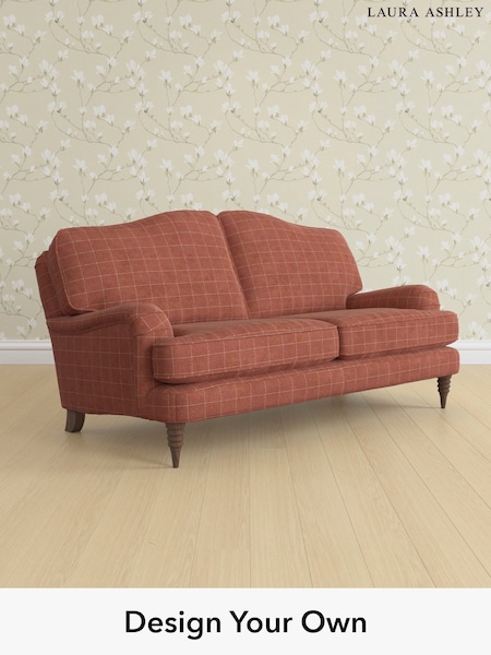 Carolyn Check/Terracotta Orange Lynden By Laura Ashley (H40332) | £1,350