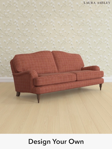 Carolyn Check/Terracotta Orange Lynden By Laura Ashley (H40332) | £1,450