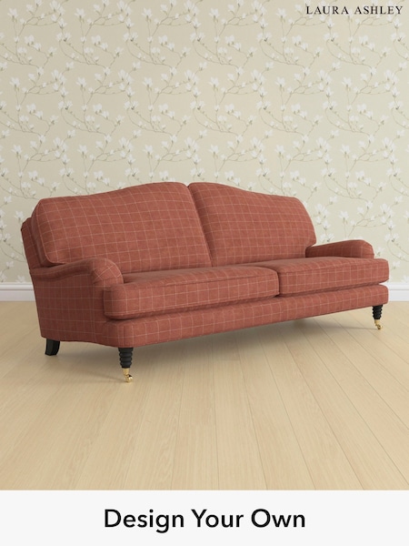 Carolyn Check/Terracotta Orange Lynden By Laura Ashley (H40332) | £1,600