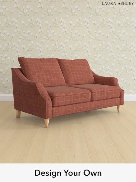 Carolyn Check/Terracotta Orange Beverley By Laura Ashley (H40334) | £1,400