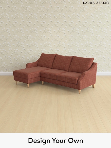 Carolyn Check/Terracotta Orange Beverley By Laura Ashley (H40334) | £2,275