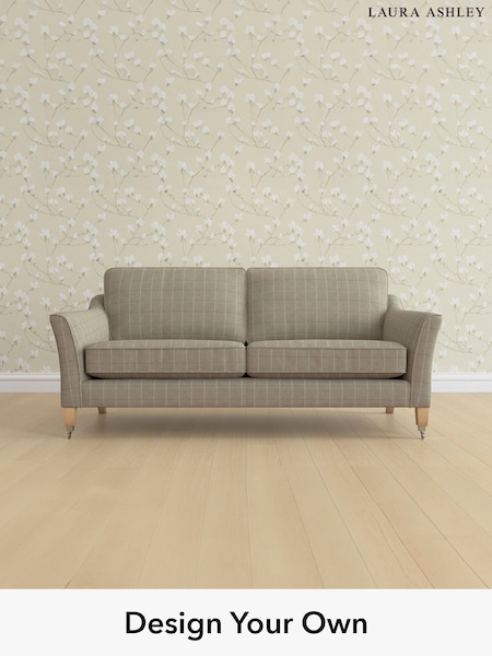 Carolyn Check/Hazelnut Natural Marford By Laura Ashley (H40354) | £1,350