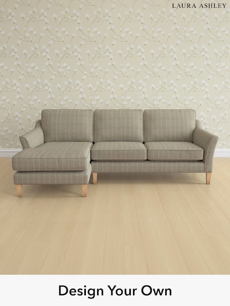 Carolyn Check/Hazelnut Natural Marford By Laura Ashley (H40354) | £2,150